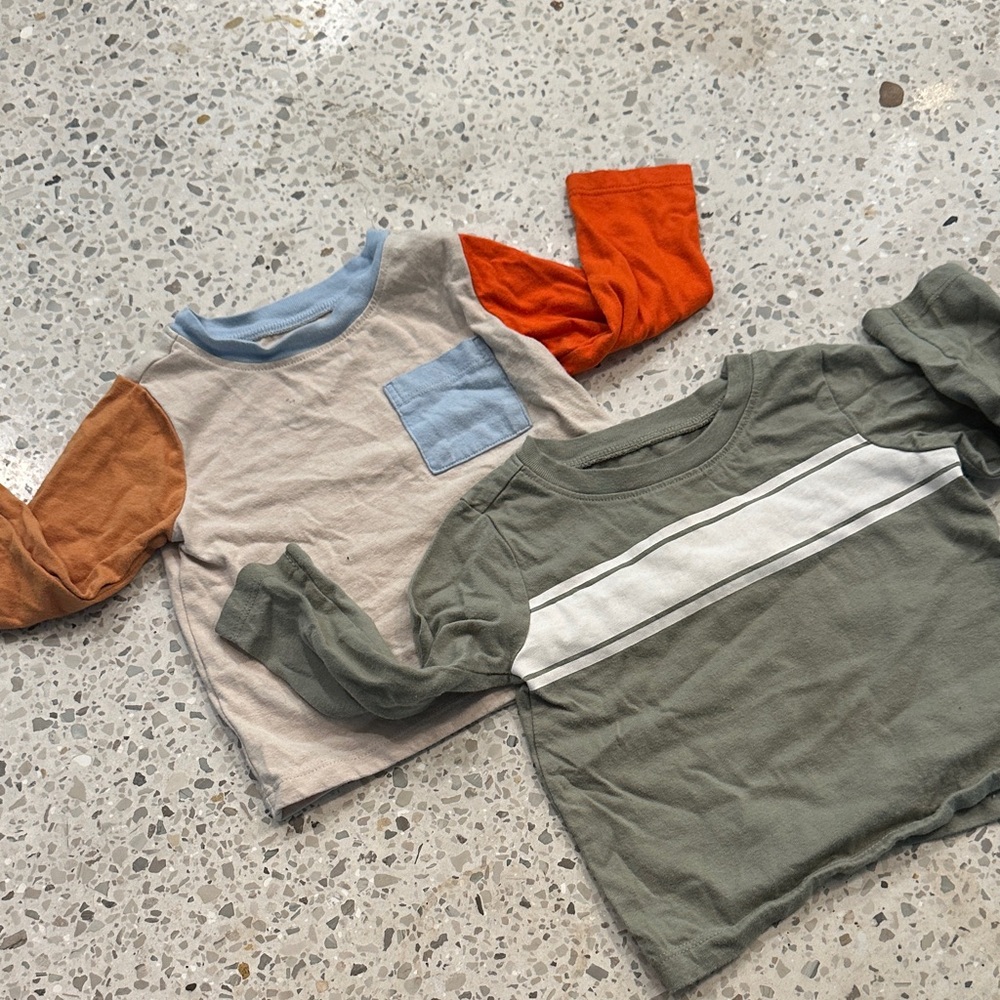 BABY LONG SLEEVE SHIRTS // set of 2